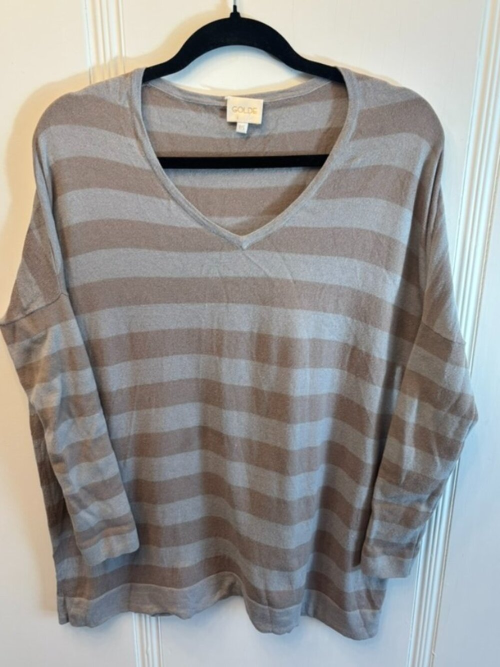 Goldie Merino Wool Striped Sweater - Size S